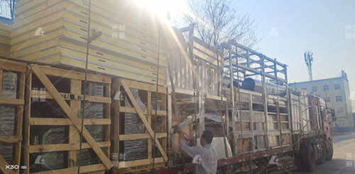 PP电子游戏机械一车发往乌海的团状粉丝加工设备启程启程